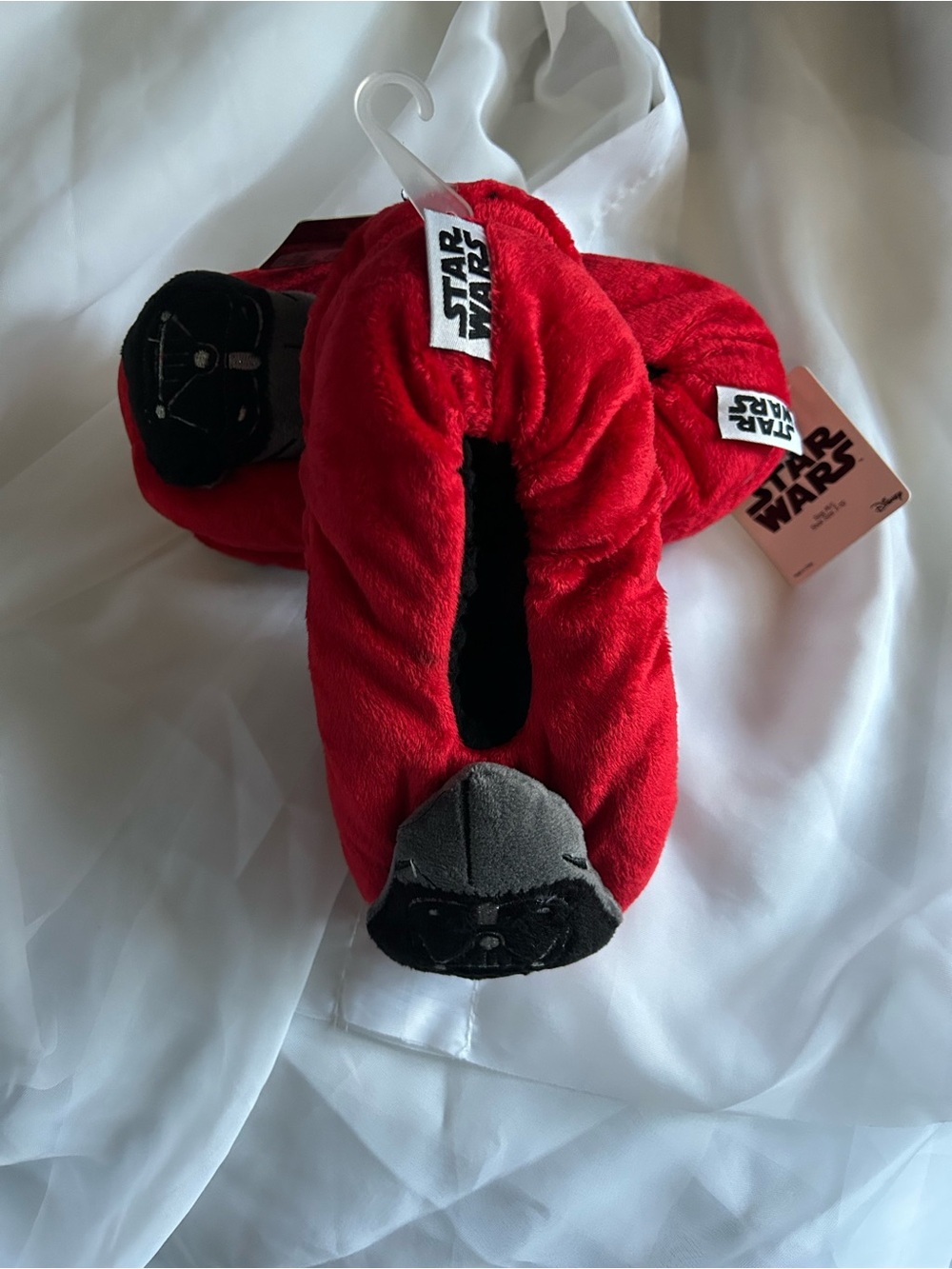 Star Wars Red Plush Dog Toy - Darth Vader Slippers, 2 pairs for $20,